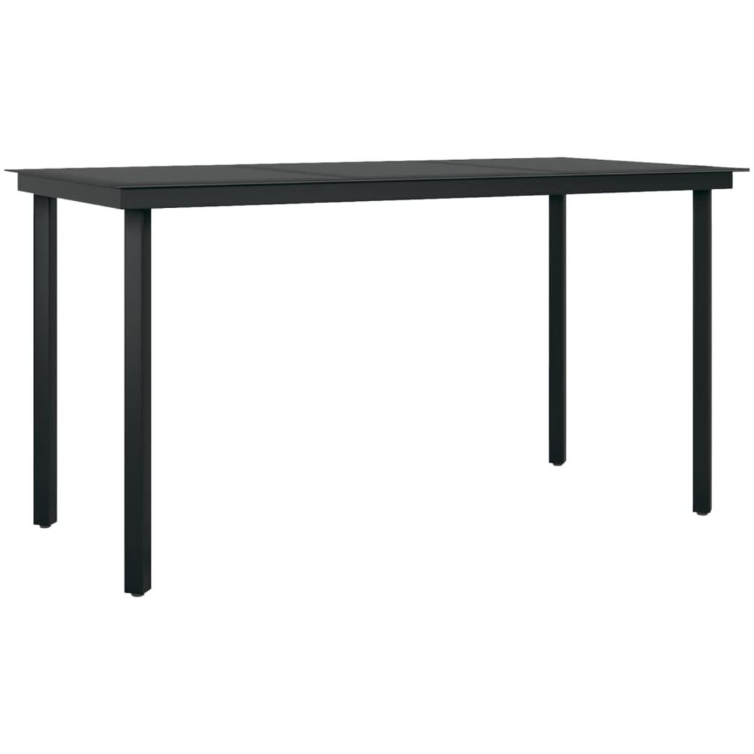 Matgrupp för trädgården med dynor 7 delar grå vidaXL 140 cm table length – bild 6
