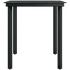 Matgrupp för trädgården med dynor 7 delar grå vidaXL 140 cm table length – miniatyr 8
