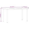 Matgrupp för trädgården med dynor 7 delar grå vidaXL 140 cm table length – miniatyr 10