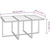 Matgrupp för trädgården med dynor 7 delar konstrotting beige vidaXL 163 cm bordslängd – miniatyr 10
