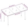 Matgrupp för trädgården med dynor 7 delar konstrotting och glas vidaXL 140 cm table length – miniatyr 7