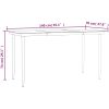 Matgrupp för trädgården med dynor 7 delar konstrotting & stål vidaXL 140 cm table length – miniatyr 11