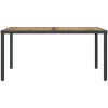 Matgrupp för trädgården med dynor 7 delar konstrotting vidaXL 150 cm bordslängd – miniatyr 7