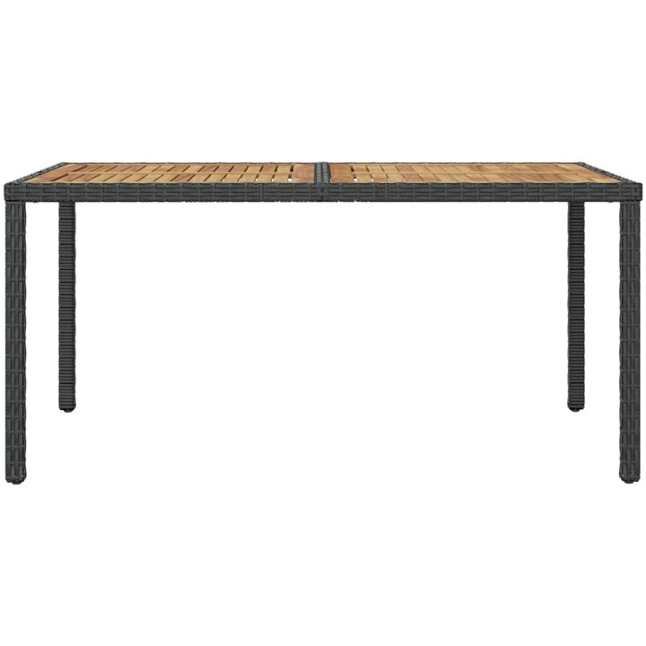 Matgrupp för trädgården med dynor 7 delar konstrotting vidaXL 150 cm bordslängd – bild 7