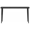 Matgrupp för trädgården med dynor 7 delar svart vidaXL 140 cm table length – miniatyr 6