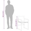 Matgrupp för trädgården med dynor 7 delar vit textilene vidaXL – miniatyr 10
