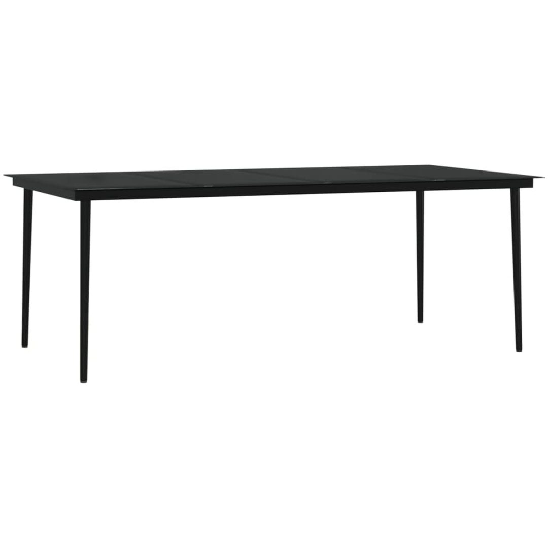 Matgrupp för trädgården med dynor 9 delar brun vidaXL 200 cm table length – bild 5