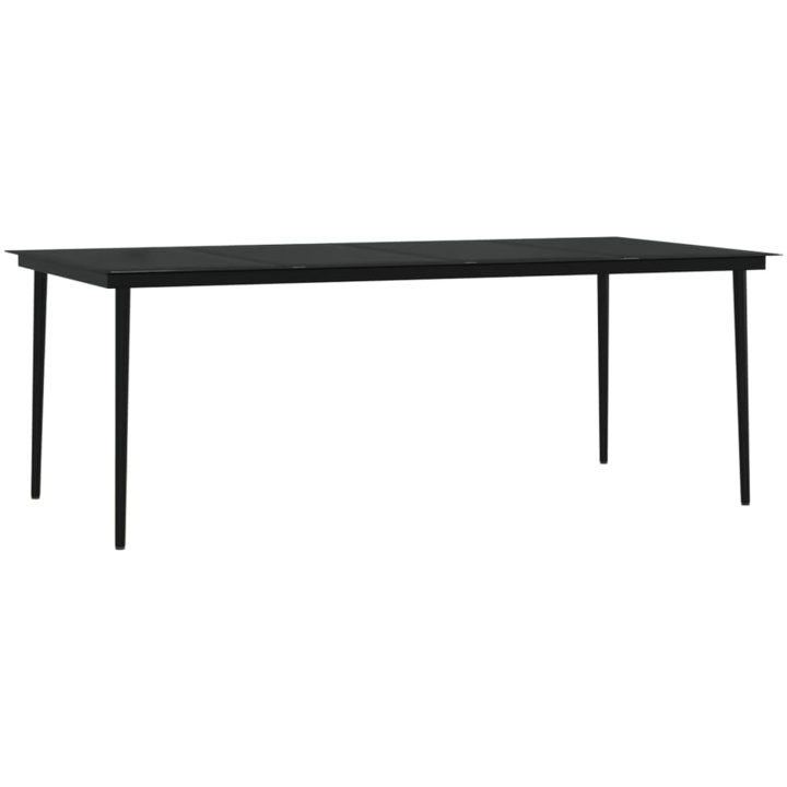 Matgrupp för trädgården med dynor 9 delar brun vidaXL 200 cm table length – bild 5