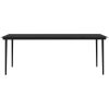 Matgrupp för trädgården med dynor 9 delar brun vidaXL 200 cm table length – miniatyr 6