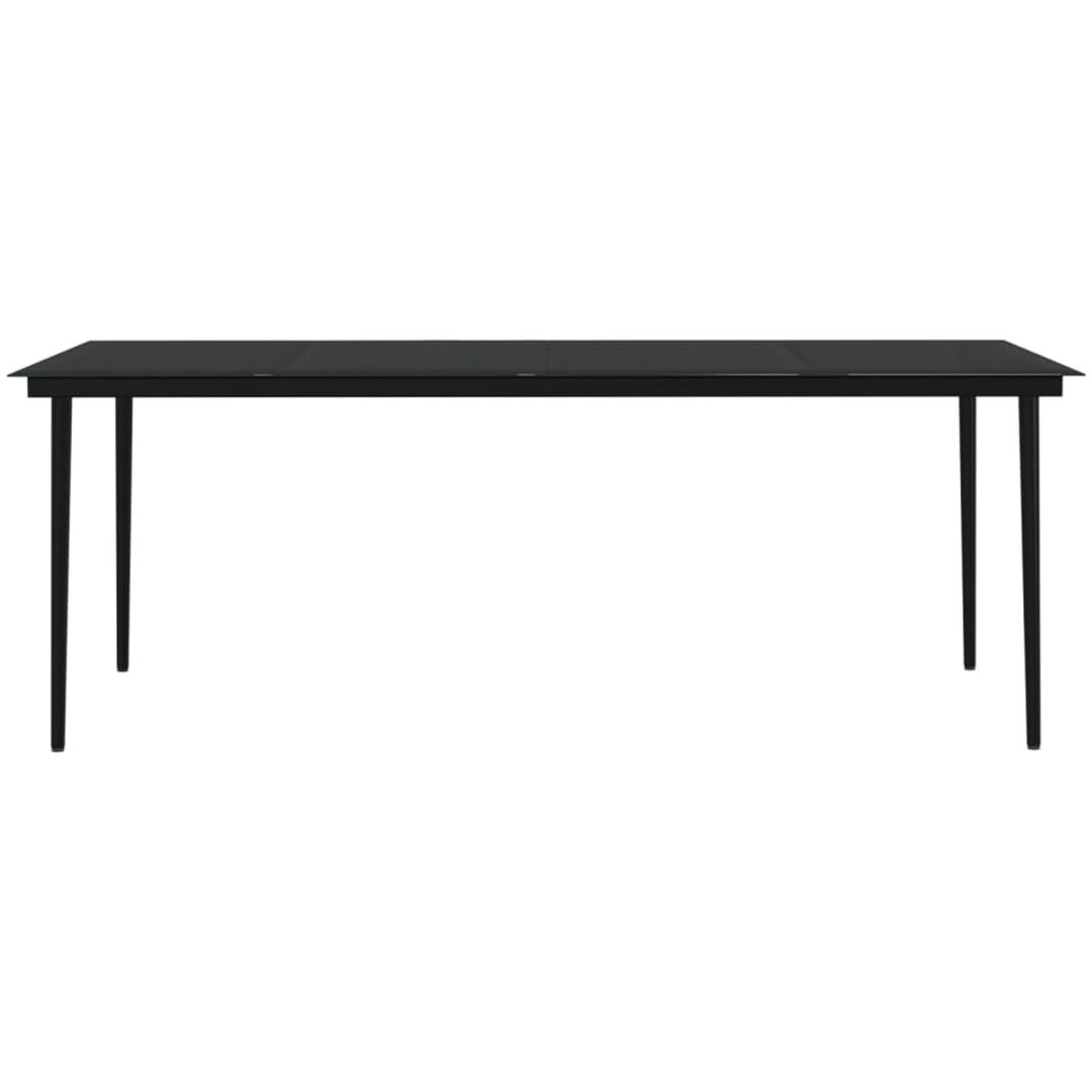 Matgrupp för trädgården med dynor 9 delar brun vidaXL 200 cm table length – bild 6