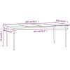 Matgrupp för trädgården med dynor 9 delar brun vidaXL 200 cm table length – miniatyr 8
