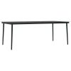 Matgrupp för trädgården med dynor 9 delar grå vidaXL 200 cm table length – miniatyr 6