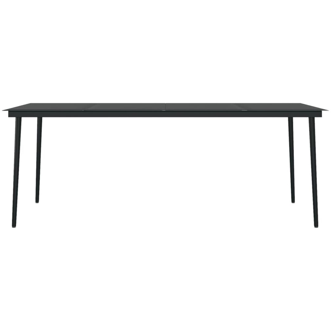 Matgrupp för trädgården med dynor 9 delar grå vidaXL 200 cm table length – bild 7