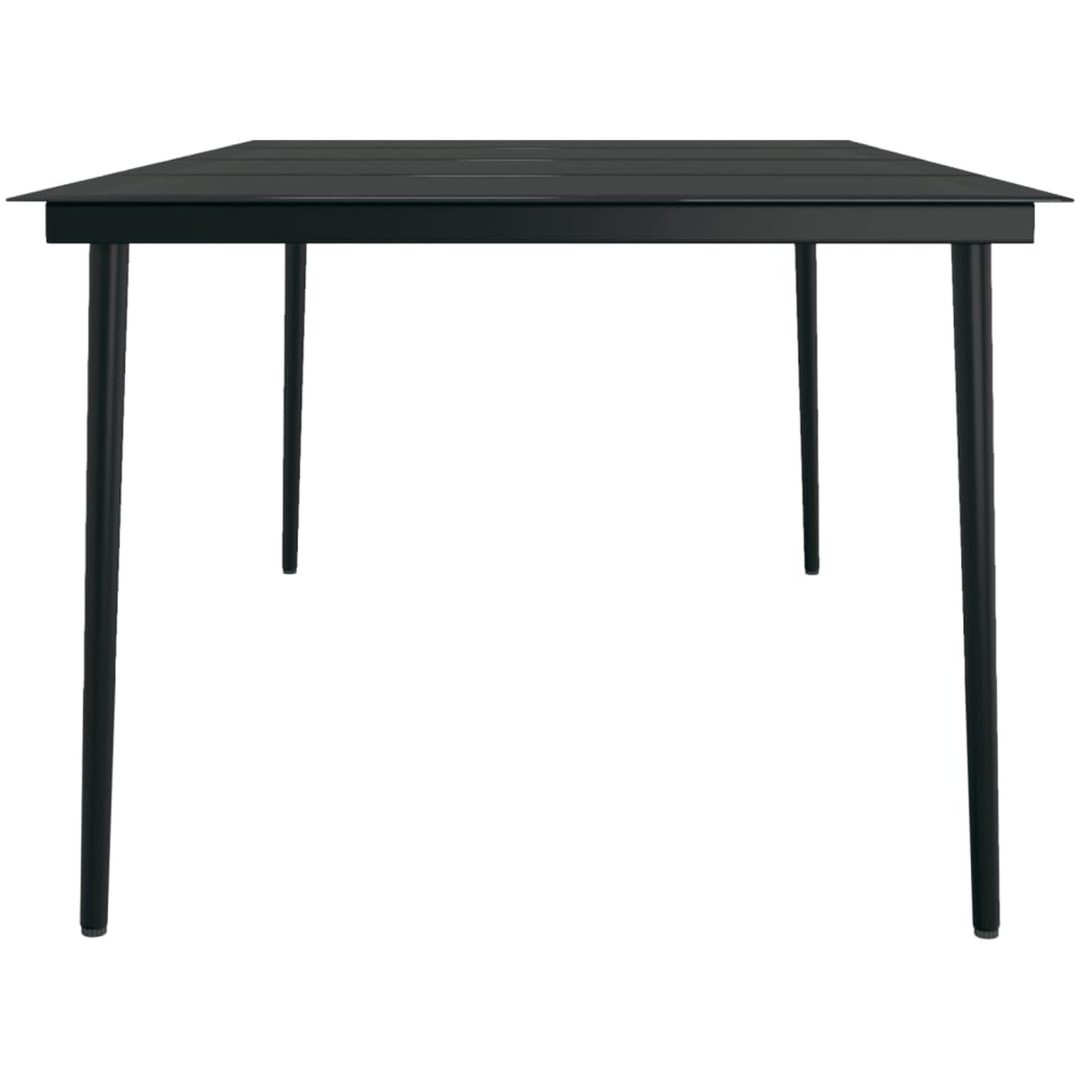 Matgrupp för trädgården med dynor 9 delar grå vidaXL 200 cm table length – bild 8
