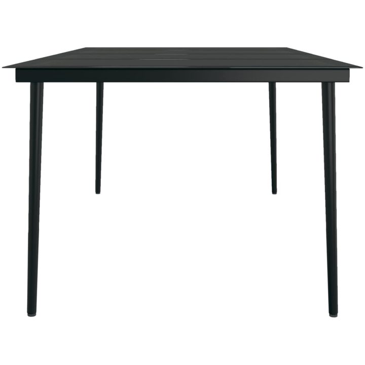 Matgrupp för trädgården med dynor 9 delar grå vidaXL 200 cm table length – bild 8