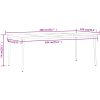 Matgrupp för trädgården med dynor 9 delar grå vidaXL 200 cm table length – miniatyr 10