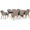 Matgrupp för trädgården med dynor 9 delar konstrotting vidaXL – miniatyr 1