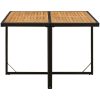 Matgrupp för trädgården med dynor 9delar konstrotting svart vidaXL 109 cm bordslängd – miniatyr 7