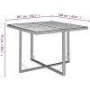 Matgrupp för trädgården med dynor 9delar konstrotting svart vidaXL 109 cm bordslängd – miniatyr 9