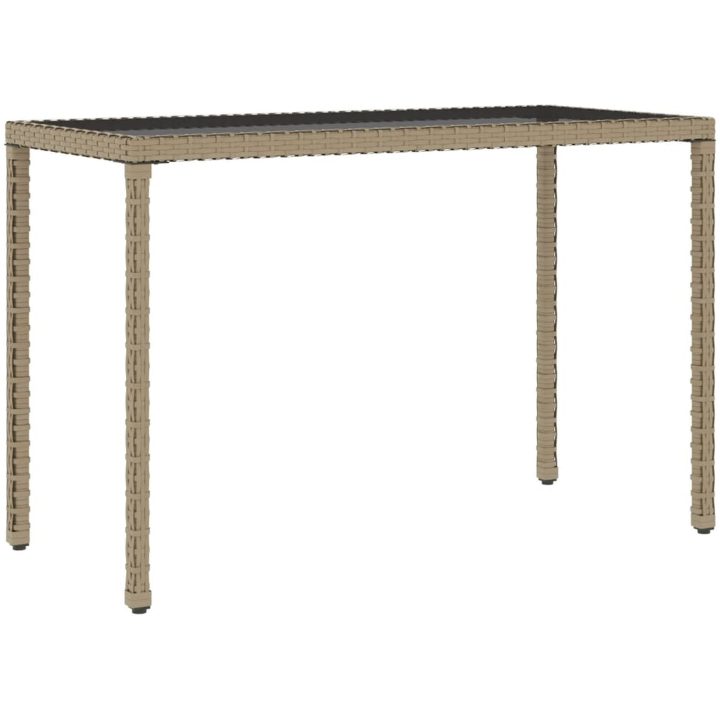 Matgrupp med dynor för trädgården 6 delar beige konstrotting vidaXL – bild 8