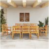 Matsalsbordset 9 pcs Naturligt trä vidaXL 180 x 90 x 75 cm – miniatyr 4