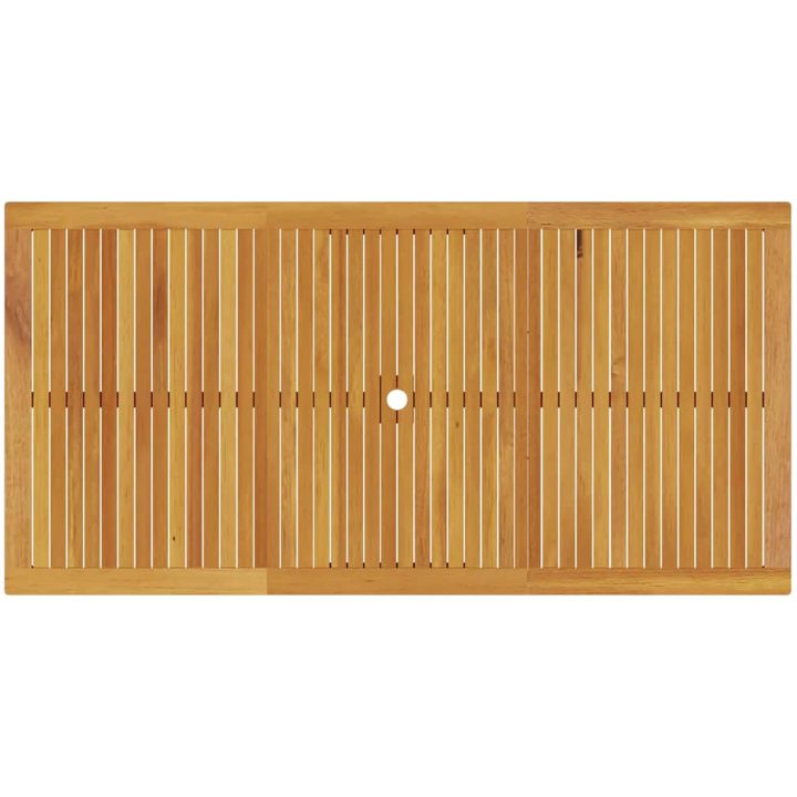 Matsalsbordset 9 pcs Naturligt trä vidaXL 180 x 90 x 75 cm – bild 10