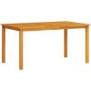 Matsalsset 5 pcs Naturlig Brun vidaXL 150 x 90 x 74 cm – miniatyr 5