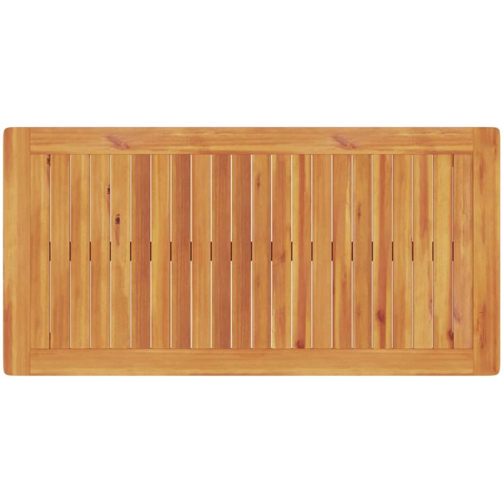 Matset 3 pcs Naturligt trä Massivt akaciaträ vidaXL 100 - 200 cm – bild 10