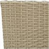 Matstol trädgård 2 st konstrotting beige vidaXL – miniatyr 9