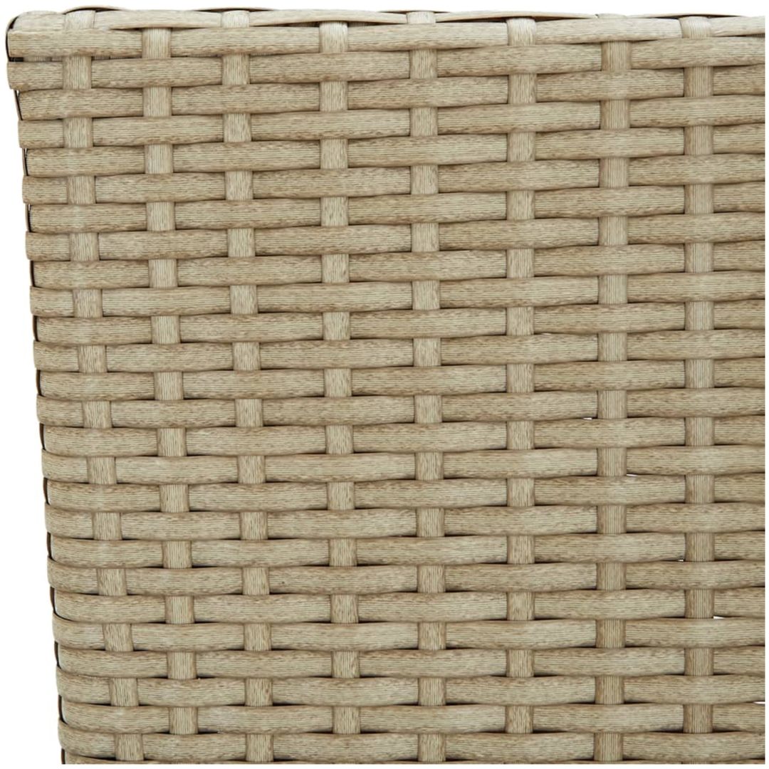 Matstol trädgård 2 st konstrotting beige vidaXL – bild 9