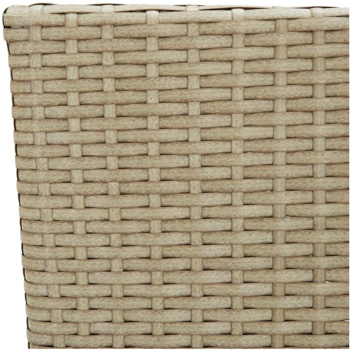Matstol trädgård 2 st konstrotting beige vidaXL – bild 9