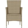 Matstol trädgård 4 st konstrotting beige vidaXL – miniatyr 7