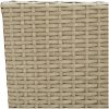 Matstol trädgård 4 st konstrotting beige vidaXL – miniatyr 9
