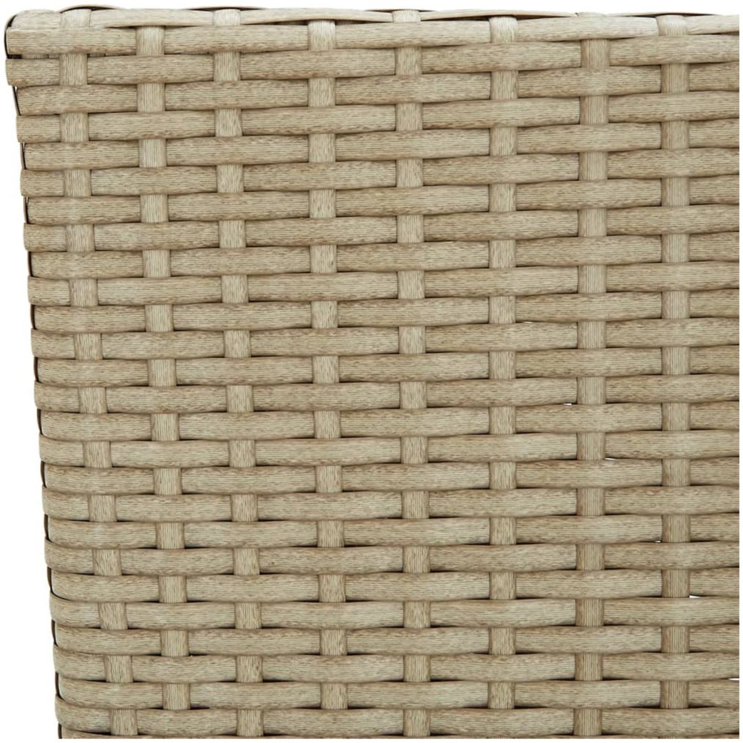 Matstol trädgård 4 st konstrotting beige vidaXL – bild 9