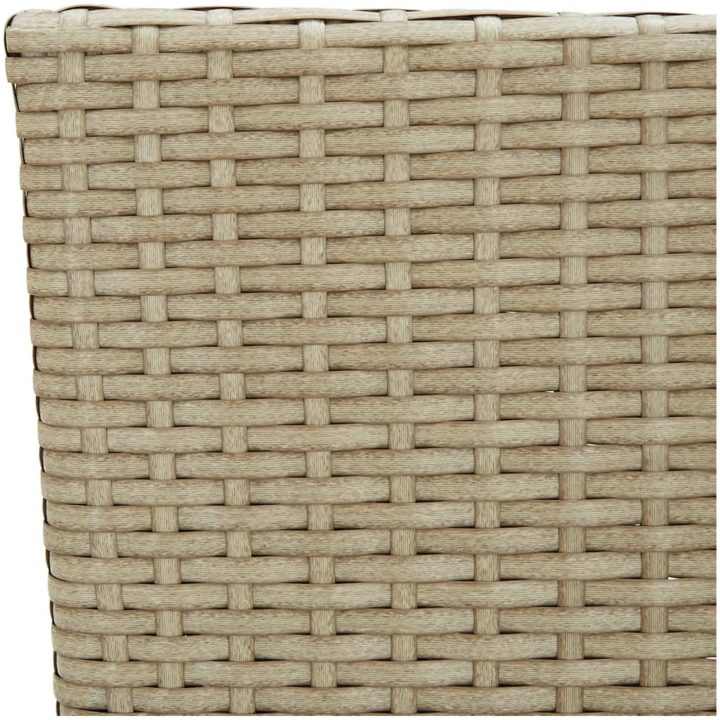 Matstol trädgård 4 st konstrotting beige vidaXL – bild 9