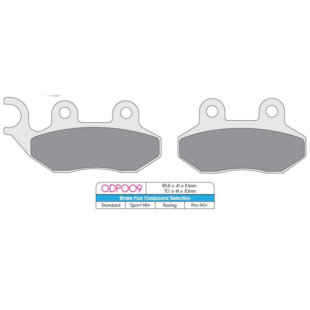 MC-Bromsbelägg Fram DP Brakes Bakbelägg