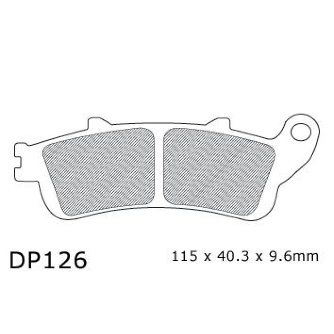 MC-Bromsbelägg Fram DP Brakes Bakbelägg