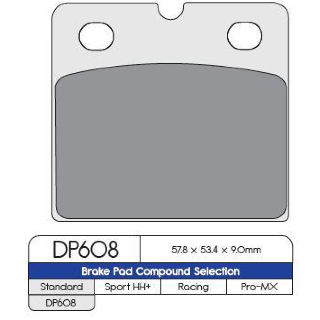 MC-Bromsbelägg Fram DP Brakes Bakbelägg