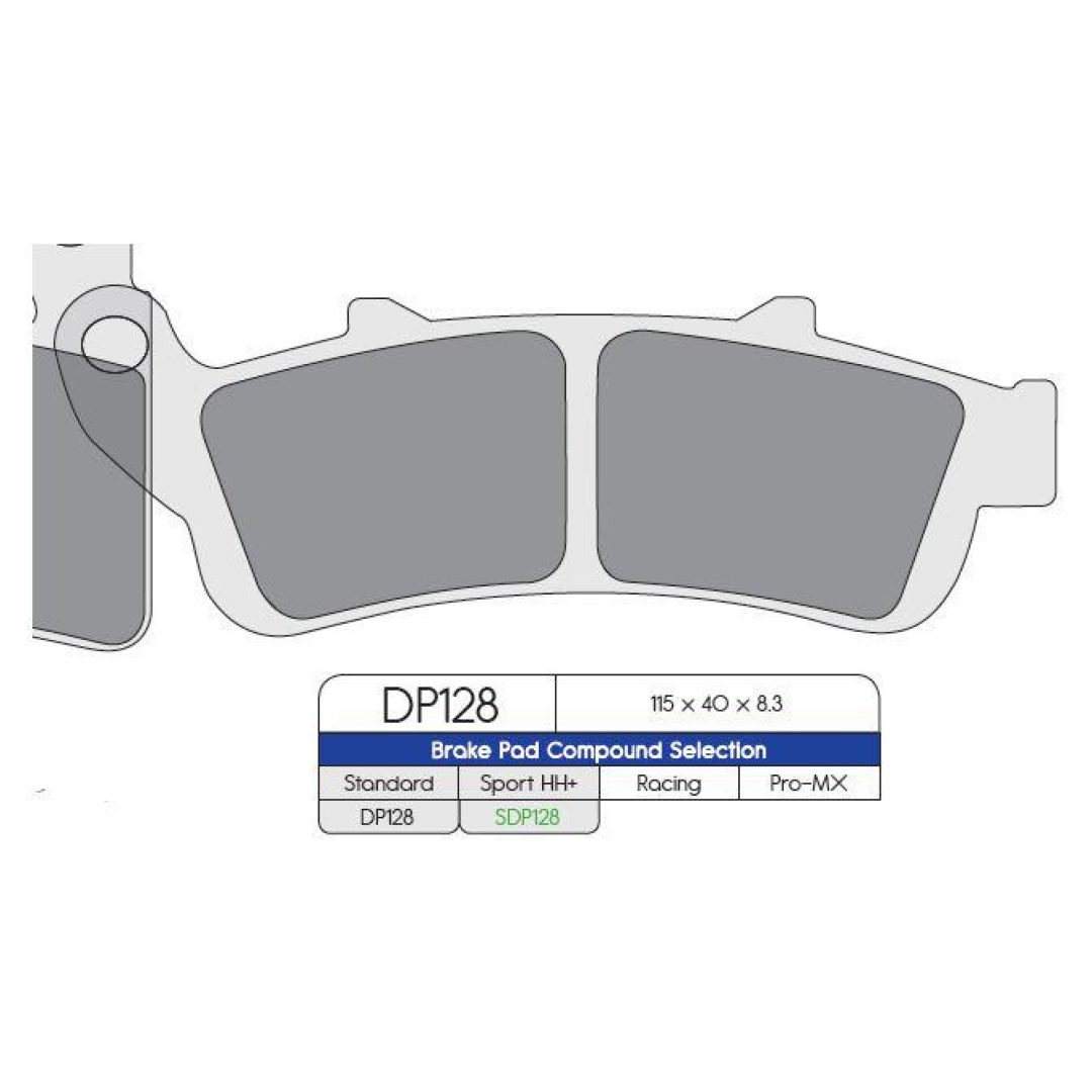 MC-Bromsbelägg Fram DP Brakes Frambelägg