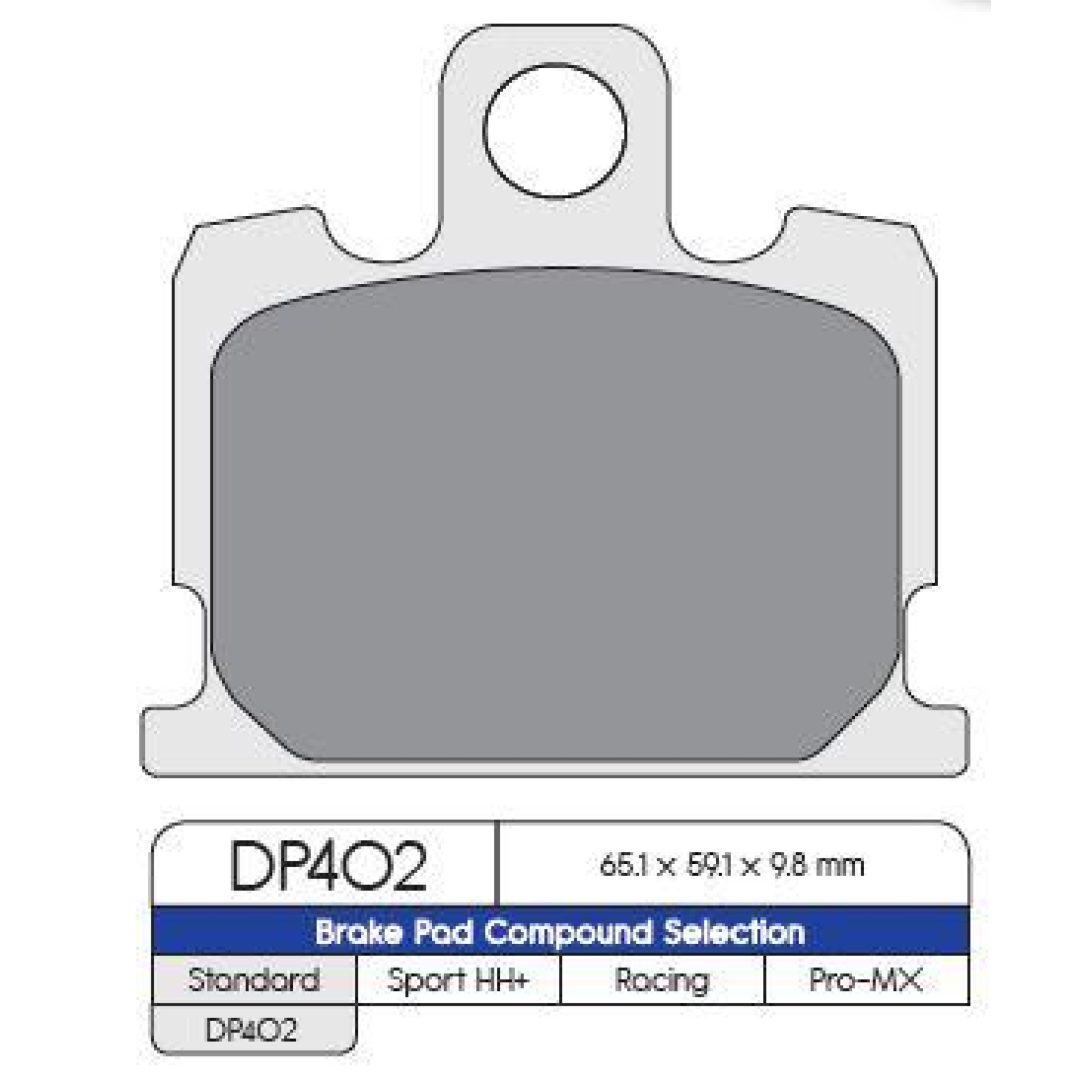 MC-Bromsbelägg Fram DP Brakes Frambelägg