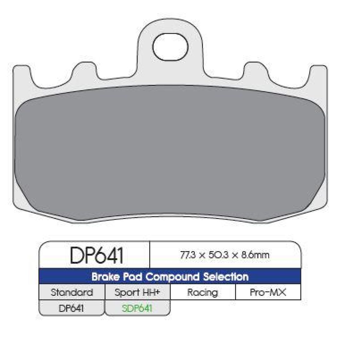 MC-Bromsbelägg Fram DP Brakes Frambelägg