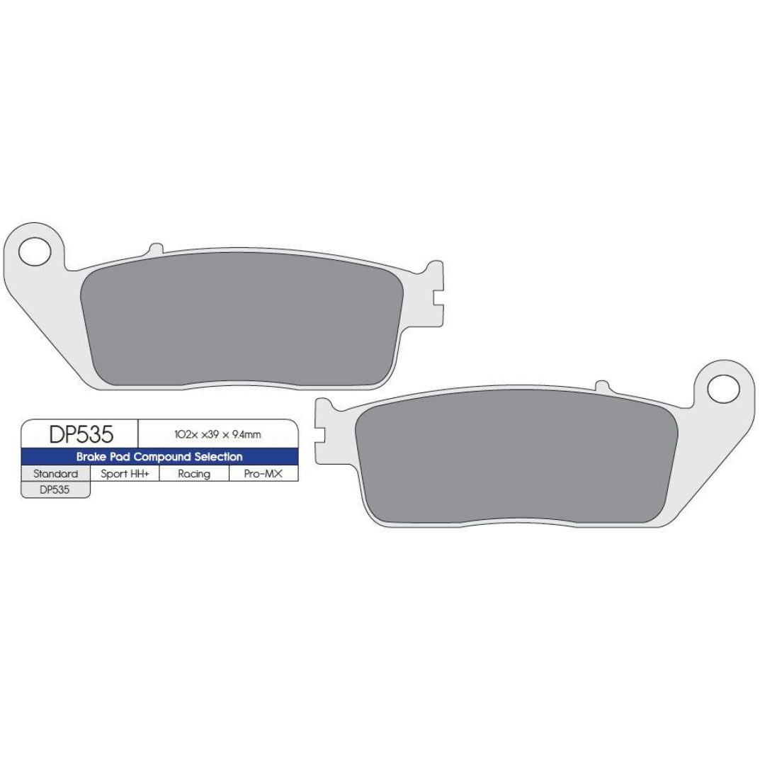 MC-Bromsbelägg Fram DP Brakes Frambelägg
