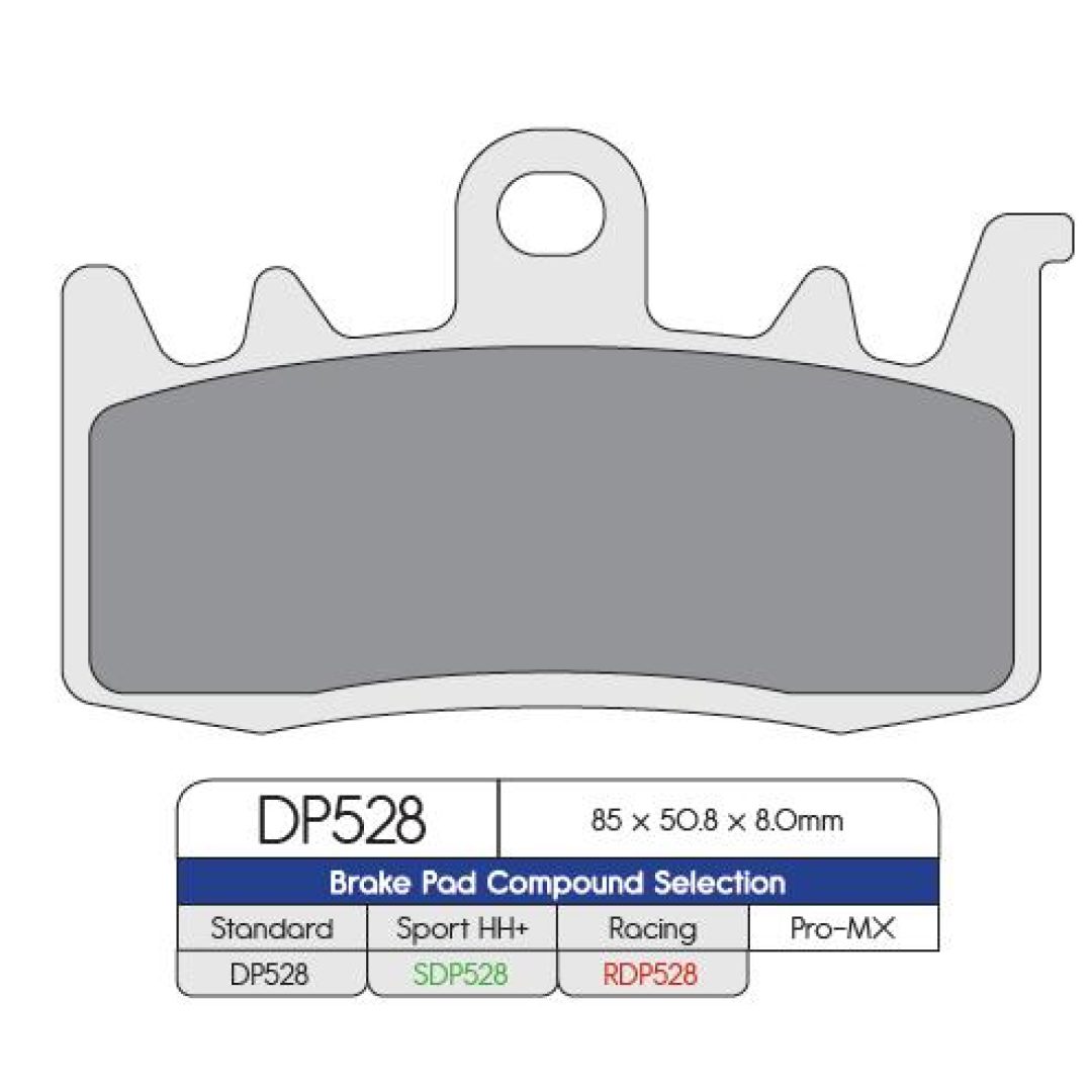 MC-Bromsbelägg Fram DP Brakes Frambelägg