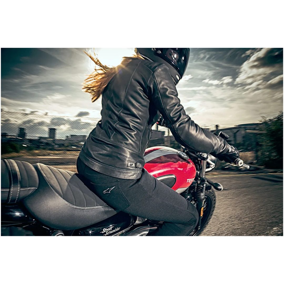 MC-Byxor Dam Banshee Svart Alpinestars Large – bild 4