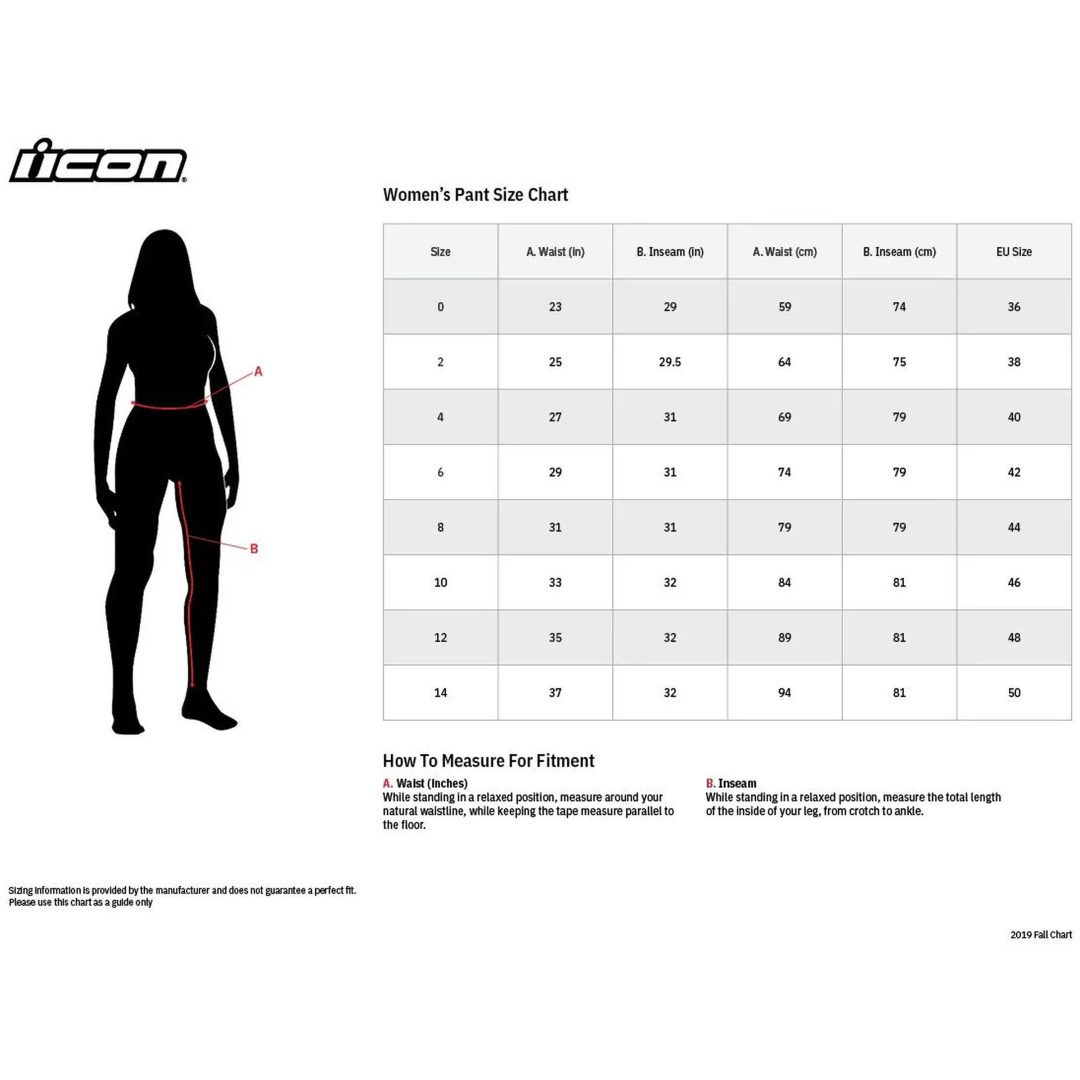 MC-Byxor Dam Tuscadero 2 Sport Svart ICON XS – bild 6