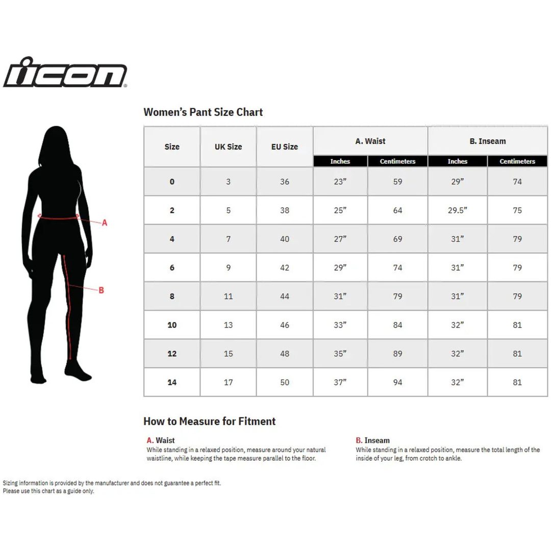 MC-Byxor Dam Tuscadero 2 Sport Svart ICON XS – bild 7