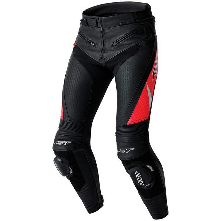 MC-Byxor Tractech Evo D3O Läder Svart Neonröd RST M – bild 2