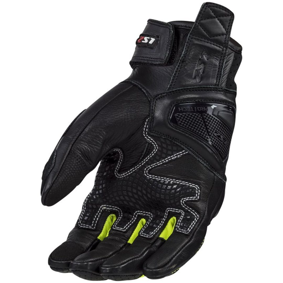MC-Handskar 2 Svart/Gul LS2 s – bild 2