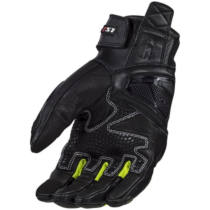 MC-Handskar 2 Svart/Gul LS2 s – bild 2
