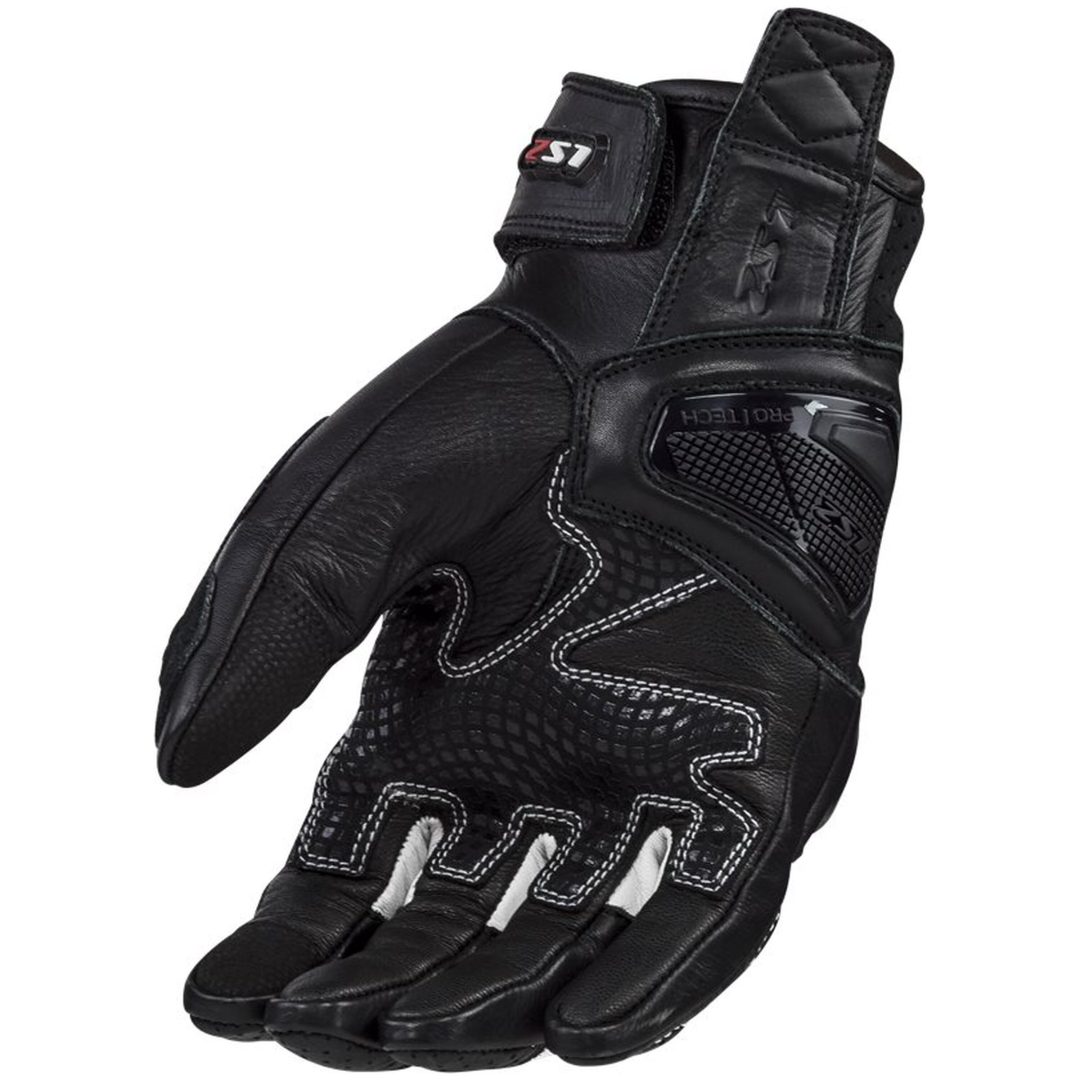 MC-Handskar 2 Svart/Vit LS2 M – bild 2